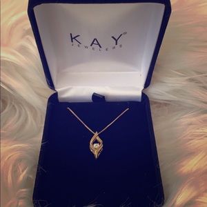 Diamond in Rhythm 10k Yellow Gold Necklace